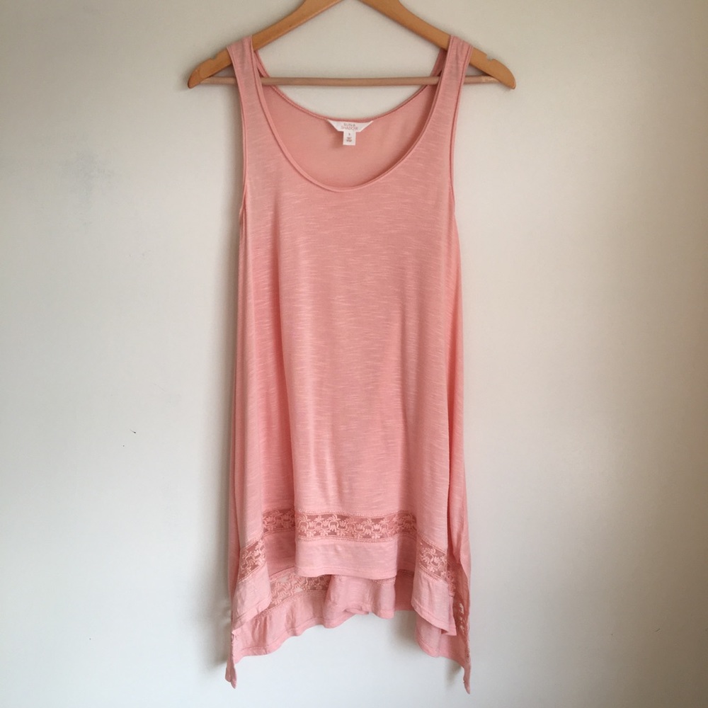 Sun & Shadow Tunic/Dress Blush Pink Size SM